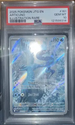 Pokemon Articuno Sv09 Journey Together Illustration Rare Holo PSA 10 161/159 - Image 1