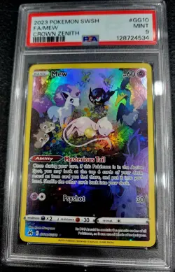 PSA 9 2023 POKEMON SWSH FA/MEW CROWN ZENITH GG10 - Image 1