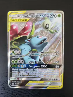 Pokemon TCG Celebi & Venusaur GX SM167 Promo Tag Team - Image 1