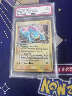 Pokemon EX Dragon Frontiers Feraligatr 2/101 Stamped Reverse Holo PSA 9 Low pop - Image 1