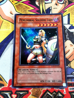 Penumbral Soldier Lady sod-en033 Unltd Ed (NM) Super Rare Yu-Gi-Oh! - Image 1