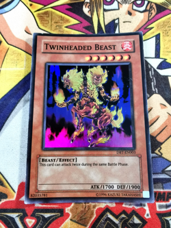 Twinheaded Beast dbt-en003 (MP) Super Rare Yu-Gi-Oh! - Image 1