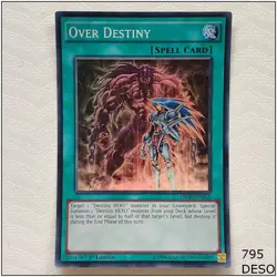 Over Destiny - DESO-EN015 - Super Rare 1st Edition Yugioh - Image 1