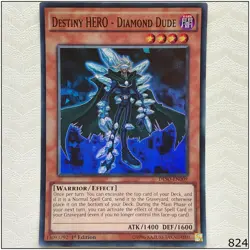 Destiny HERO - Diamond Dude - DESO-EN009 - Super Rare 1st Edition Yugioh - Image 1