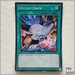 Destiny Draw - DESO-EN014 - Super Rare 1st Edition Yugioh - Image 1