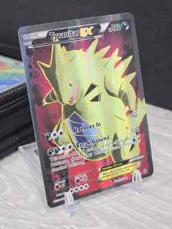 Pokemon Card TCG Tyranitar EX Full Art Holo 91/98 XY Ancient Origins 2015 Rare - Image 1