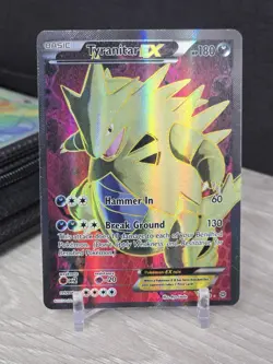Pokemon Card TCG Tyranitar EX Full Art Holo 91/98 XY Ancient Origins 2015 Rare - Image 3