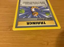 New 1995 Base Pokemon Card #93/102 "TRAINER GUST OF WIND" - Image 3