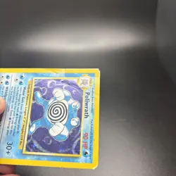 Poliwrath 13/102 Holo Base Set Unlimited DMG Pokemon Card Vintage -g - Image 4