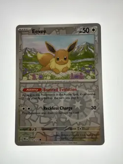 Eevee #074/131 Reverse Holo Pokemon Card SV: Prismatic Evolutions NM - Image 1