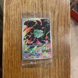 Bulbasaur Stamped Mega Evolutions 133/132 Pokemon Card Rare Illustration Holo SP - Image 1