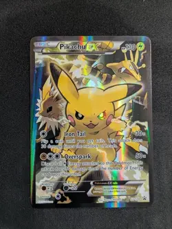 Pokemon Pikachu EX XY124 Black Star Promo 2016 Holo Card TCG - Image 1