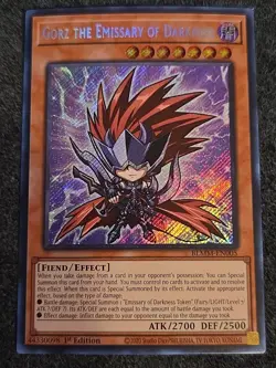 Gorz the Emissary of Darkness BLMM-EN005 Secret Rare Card Near Mint NM Condition - Image 1