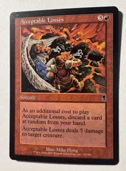 Magic the Gathering MTG Acceptable Losses (172) Odyssey LP - Image 1