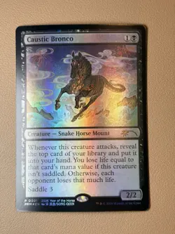 Caustic bronco - English - Foil - MTG Year of the horse Promo - Image 1