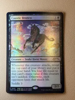 Caustic bronco - English - Foil - MTG Year of the horse Promo - Image 2