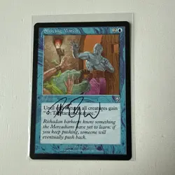 1x Signed Shoving Match (103/350) Mercadian Masques LP FREE SHIPPING - Image 1