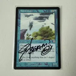 1x Signed Timid Drake 1999 MTG Mercadian Masques FREE SHIPPING - Image 1
