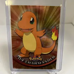 Topps Pokemon #04 Charmander Foil - Image 1