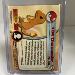 Topps Pokemon #04 Charmander Foil - Image 2