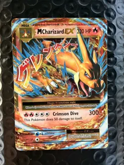 Pokemon TCG M Mega Charizard EX 13/108 XY Evolutions Ultra Rare Holo Card - Image 1