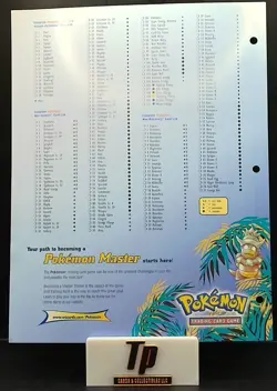 Pokemon TCG WOTC Base Set, Jungle, and Fossil 3 Ring Collector's Checklist - Image 2