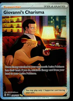 Giovanni's Charisma - 204/165 SV: Scarlet & Violet 151 Pokemon TCG - Image 1