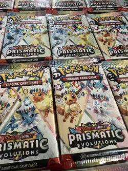 Prismatic Evolutions Booster Pack Lot 36 FACTORY SEALED PACKS Pokemon TCG 2025 - Image 2