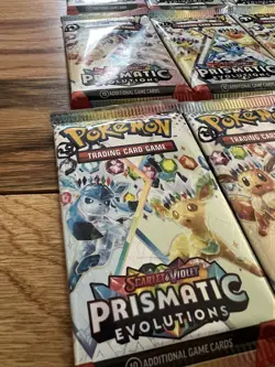 Prismatic Evolutions Booster Pack Lot 36 FACTORY SEALED PACKS Pokemon TCG 2025 - Image 3
