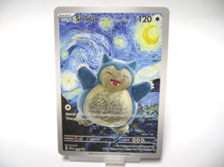 Pokemon Snorlax Starry Night Van Gogh Moon ACG Star Trading Card NM Custom Card - Image 1