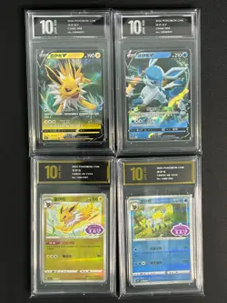 Pokemon Chinese card Jolteon CS4aC-048CBB2C-03 Glaceon CS4aC-034CBB2C-08 Grade10 - Image 1