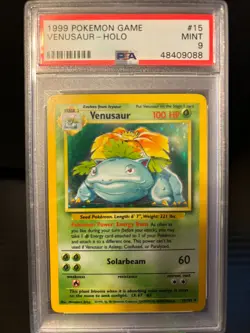 Venusaru 015/102 Base Set Unlimited Holo Pokemon PSA 9 - Image 1