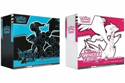 Pokemon Center Black Bolt and White Flare ETB Set Factory Sealed - Image 1