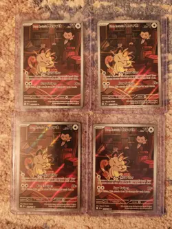 Pokemon Destined Rivals Team Rocket's Mewoth 4x Lot Great Condition - Image 1
