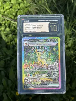CGC PRISTINE 10 Leafeon EX #200/187 Japanese Pokemon SV8a Terastal Festival EX - Image 1