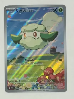 2025 Pokemon SV White Flare Cottonee Illustration Rare 090/086 Free Shipping - Image 1