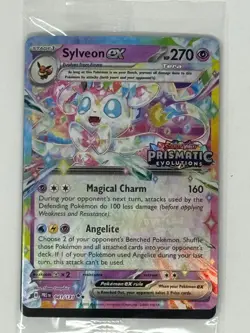 SEALED Sylveon ex Prismatic Evolutions Stamp 041/131 Black Star Promo Pokemon - Image 1