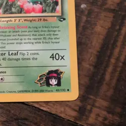 Erika’s Ivysaur 41/132 - Gym Challenge Pokemon NM - Image 3