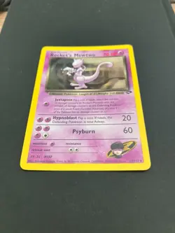 Pokemon TCG Rocket's Mewtwo [Rare - Holo] Gym Challenge 14/132 - NM - Image 2