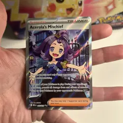 Pokemon TCG Acerolas Mischief 165/132 Full Art Trainer – Mega Evolutions – NM - Image 4