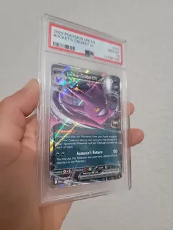 💎PSA 10 GEM MINT 2025 Pokemon Destined Rivals TEAM ROCKET'S CROBAT EX #122 - Image 3