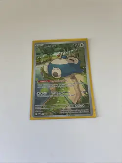 Pokemon TCG Snorlax Illustration Rare Scarlet and Violet 151 ETB Promo - Image 1