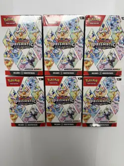 Pokemon TCG: Prismatic Evolutions Factory Sealed Booster Bundle Box- Lot of 6! - Image 1