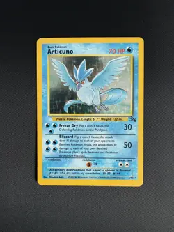 Articuno Holo Fossil Pokemon 2/62 Rare WOTC English Excellent - Image 1