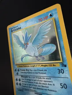 Articuno Holo Fossil Pokemon 2/62 Rare WOTC English Excellent - Image 3