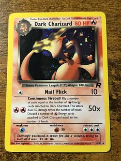 Dark Charizard 4/82 Holo Rare Team Rocket Pokemon TCG LP-MP - Image 1