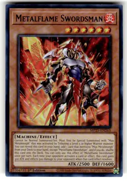 Yugioh - Metalflame Swordsman - MP25-EN265 - Ultra Rare - NM/M - Image 1
