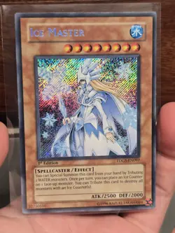 Ice Master 1st Edition Secret Rare TDGS-EN097 Yu-Gi-Oh! The Duelist Genesis NM - Image 1