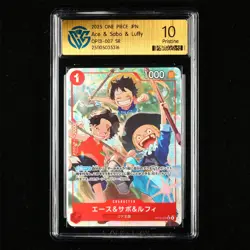 CCG 10 Pristine ONE PIECE 2025 JPN Ace & Sabo & Luffy OP13-007 SR - Image 1