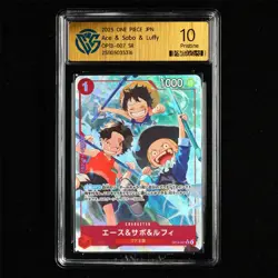 CCG 10 Pristine ONE PIECE 2025 JPN Ace & Sabo & Luffy OP13-007 SR - Image 2